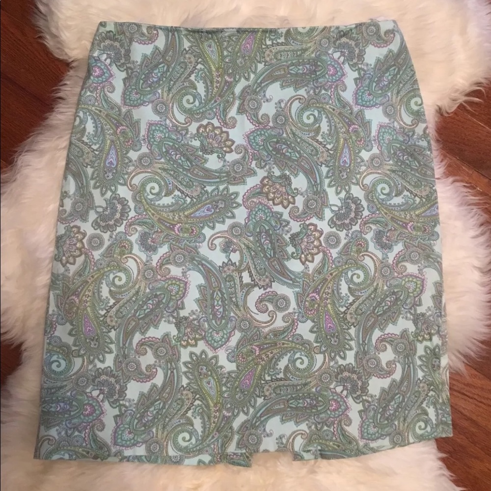 JONES NEW YORK Paisley Straight Pencil Skirt
